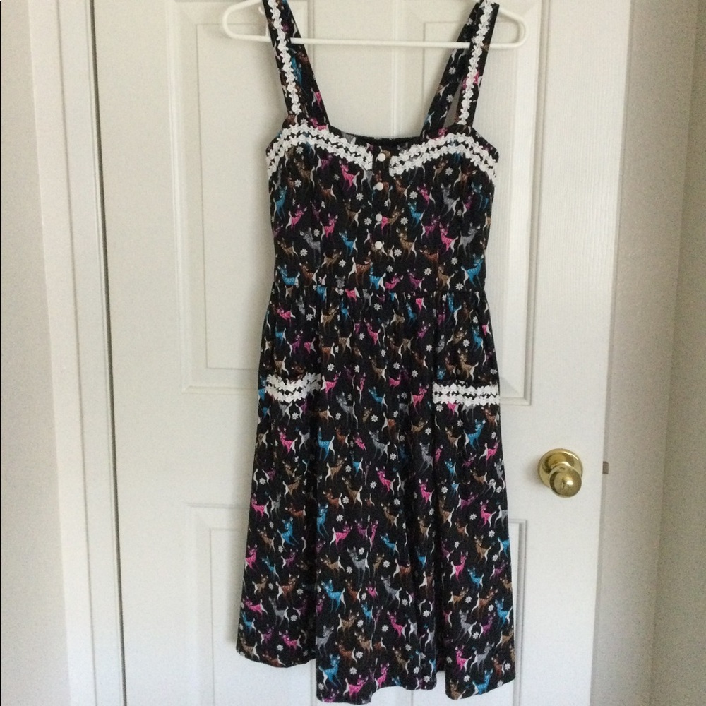 Lindy Bop Deer Print Dress